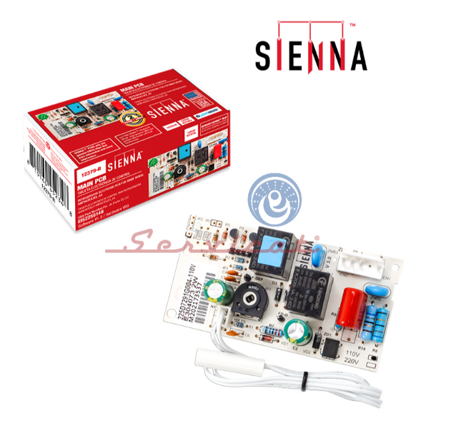 G004 TARJETA ELECTRÓNICA DE POTENCIA Y CONTROL 1 CONECTOR - 120V SIENNA REFRIGERADORA MABE