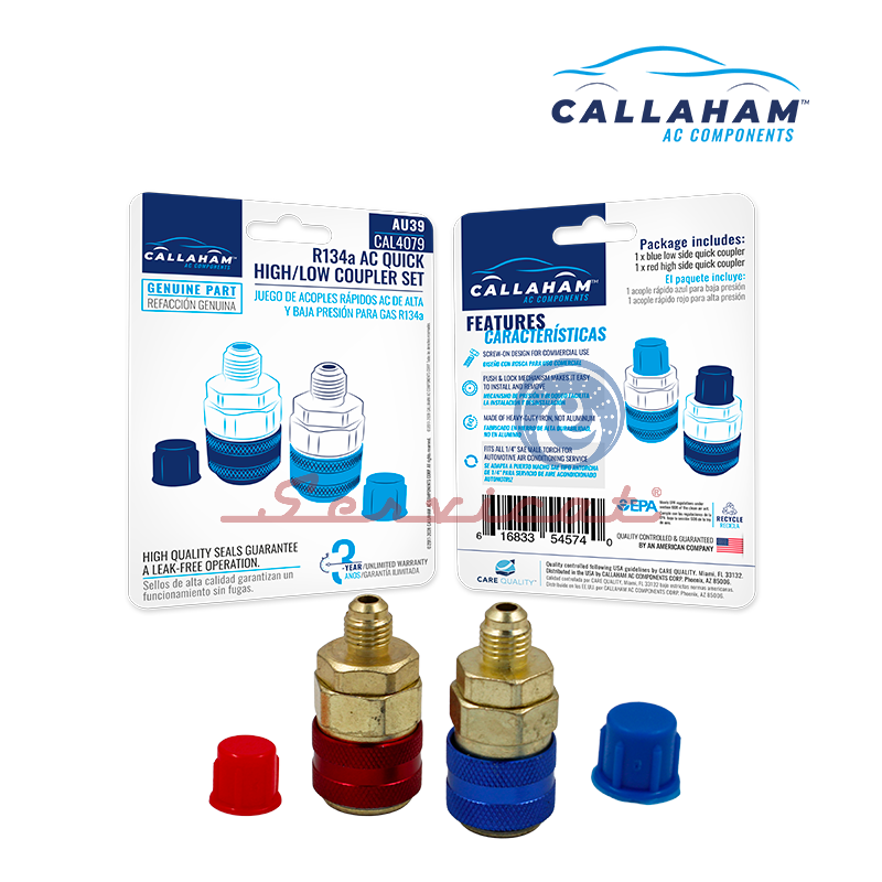 ACOPLE RÁPIDO 1/4" CALLAHAM AIRE ACONDICIONADO AUTOMOTRIZ TODAS LAS MARCAS