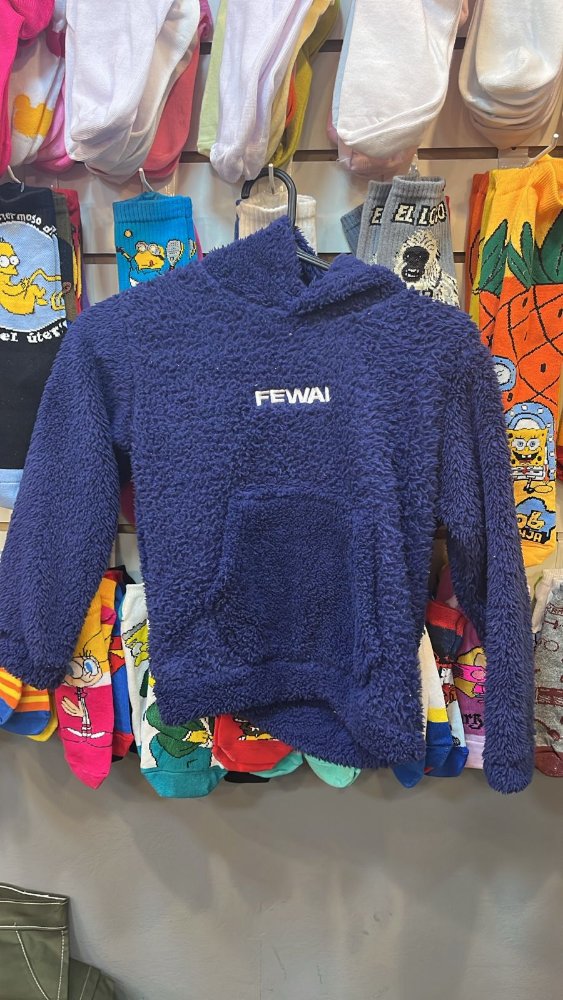 BUZO PELUCHE NIÑO AZUL
