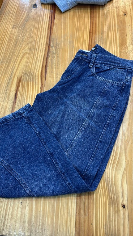 JEANS BAGGY UNISEX AZUL CINTURA NORMAL