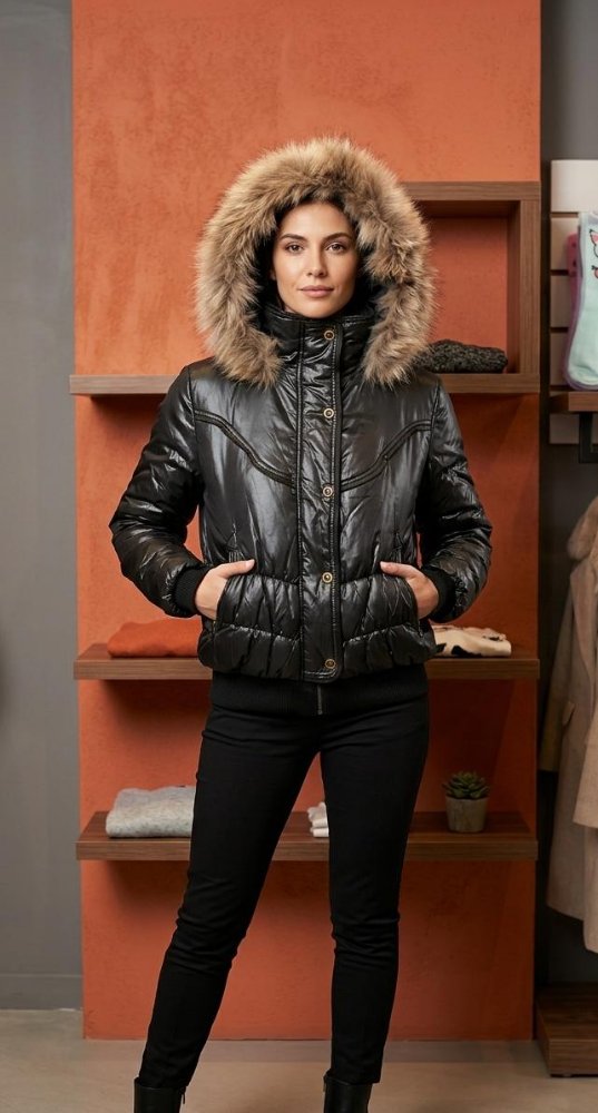 CAMPERA CON PIEL 1