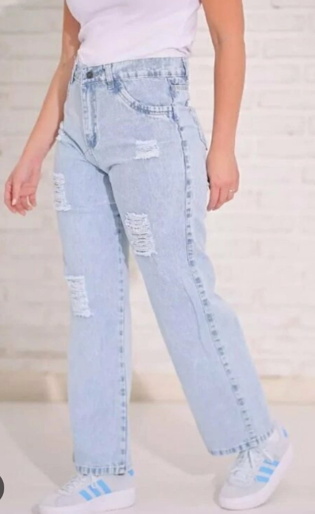 JEAN WID LEG CON ROTURA