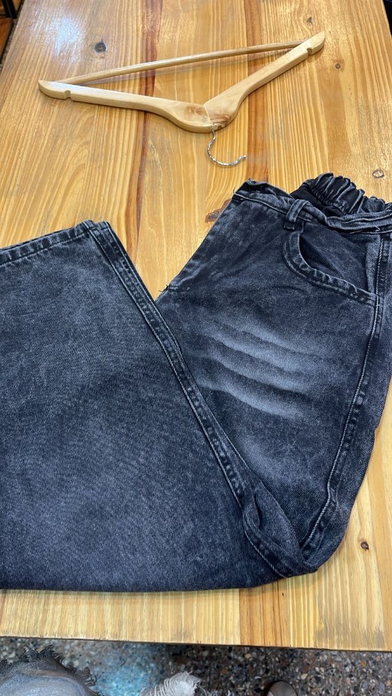 JEANS BAGGY GRIS MEDIA CINTURA ELASTIZADA NIÑO