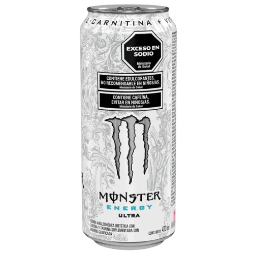 Energizante monster 473ml x6 blanco