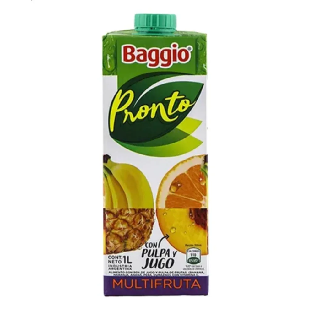 Jugo Baggio litro x8 multifruta