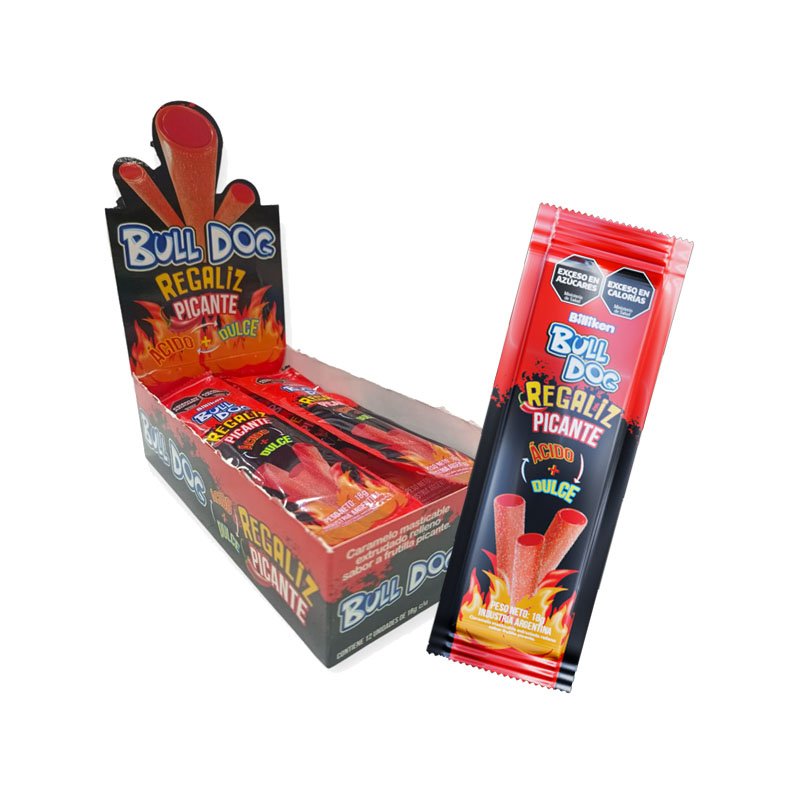 Gomitas bulldog regaliz picante