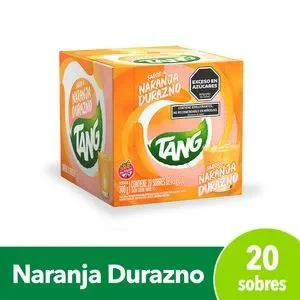 Jugo tang naranja durazno