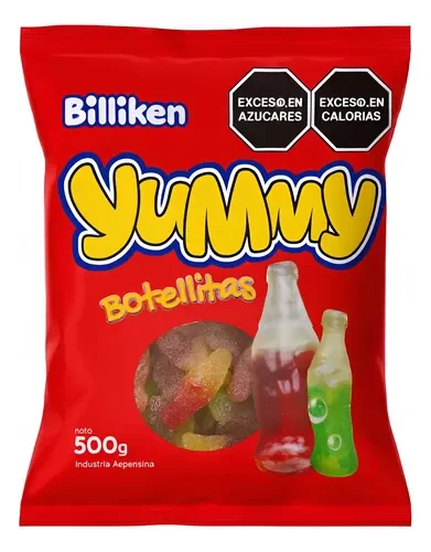 Gomitas yummy 500gr botellitas