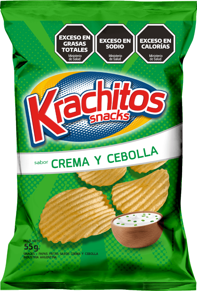 Snack Krachito 55gr papa crema y cebolla