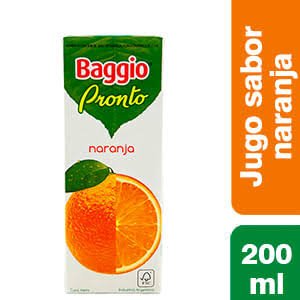 Jugo Baggio 200ml x18 naranja