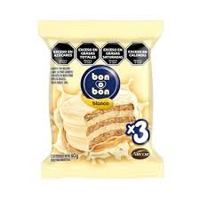 alfajor triple bon o bon blanco
