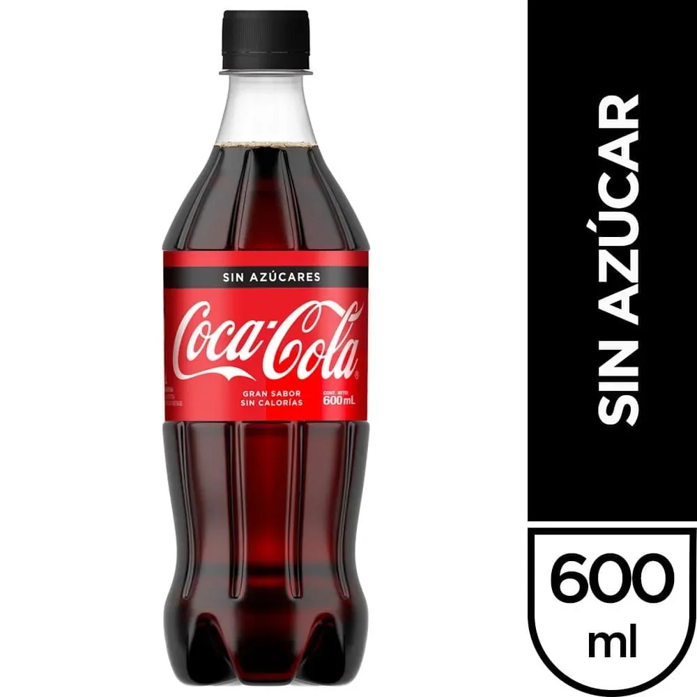 Coca cola 600ml x6 sin azucar
