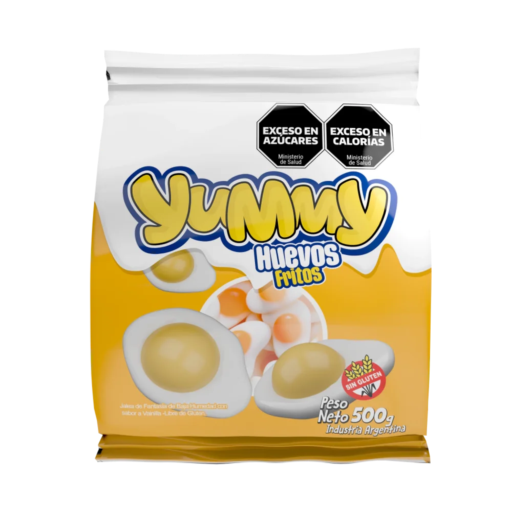Gomitas yummy 500gr huevos fritos
