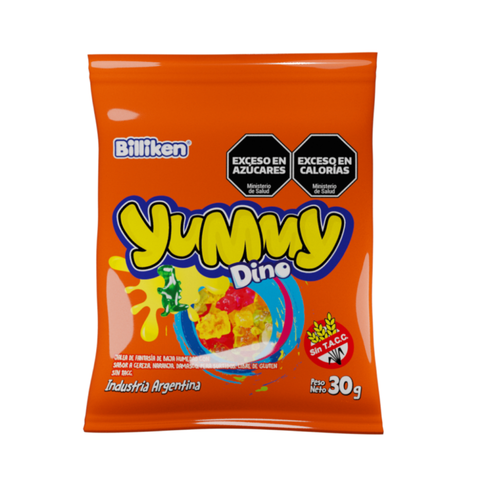 gomitas yummy 30gr x12 dinosaurio