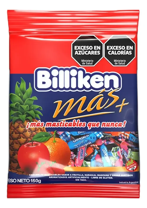 caramelo billiken frutal 200gr