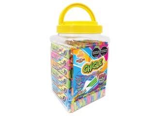 Chicle candies tatoo pote 100 unid