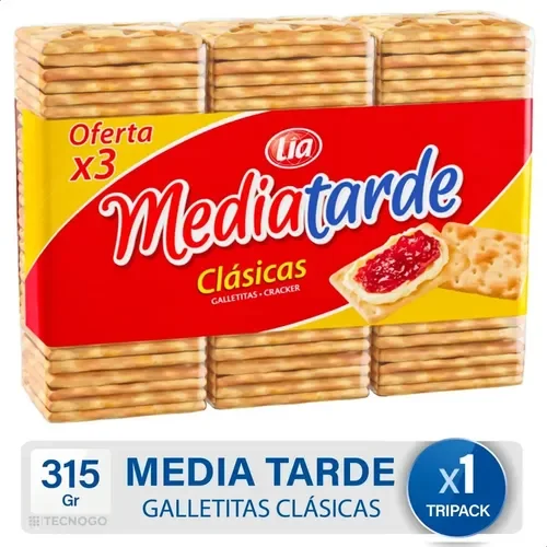 Galletitas media tarde tripack