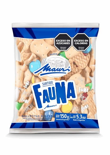 Galletitas fauna mauri 150gr