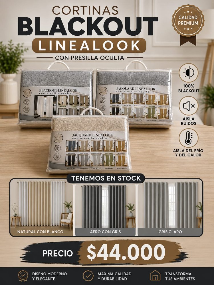 Cortinas Blackout Linealook