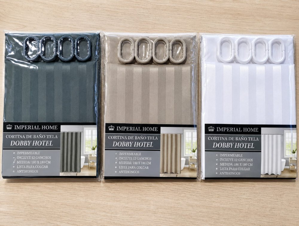 CORTINAS DE BAÑO Dobby Hotel Imperial