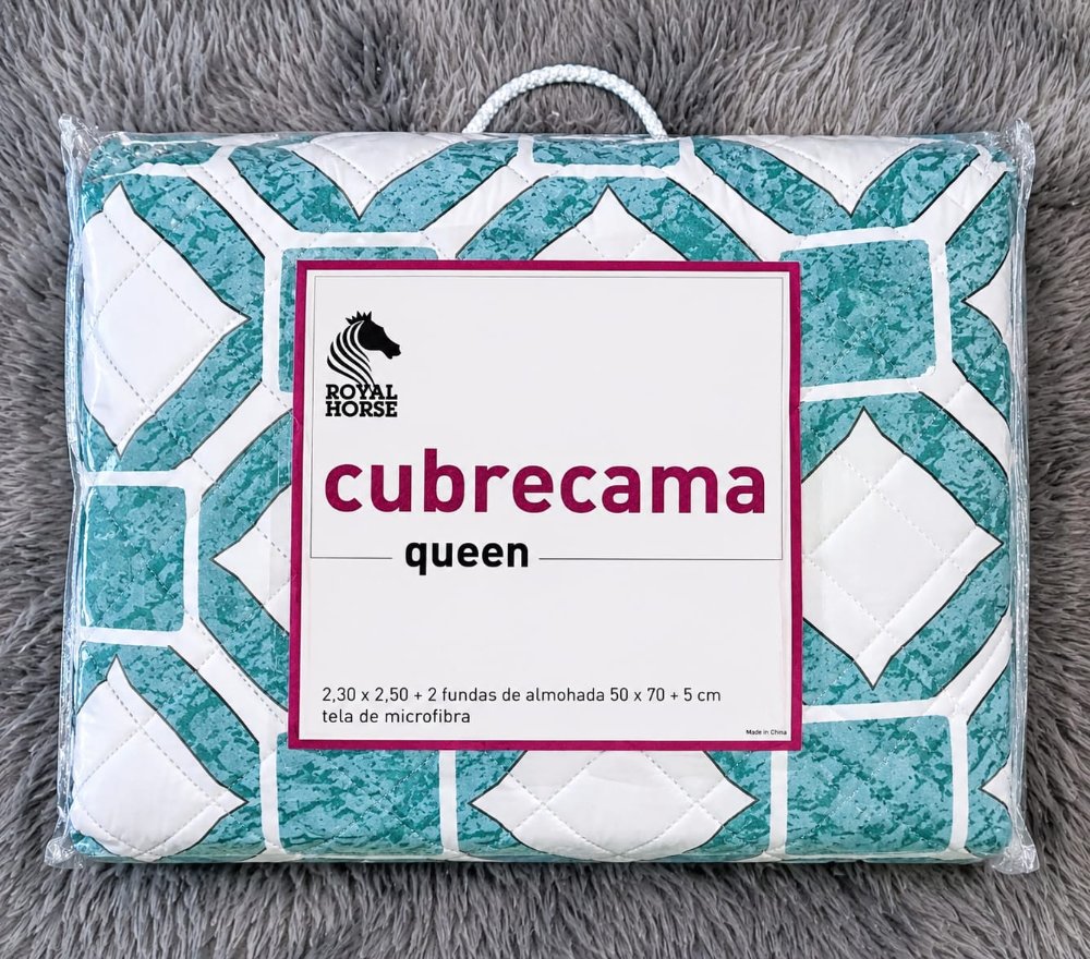 COVER QUEEN  REVERCIBLE ESTAMPADO ROYAL PREMIUM