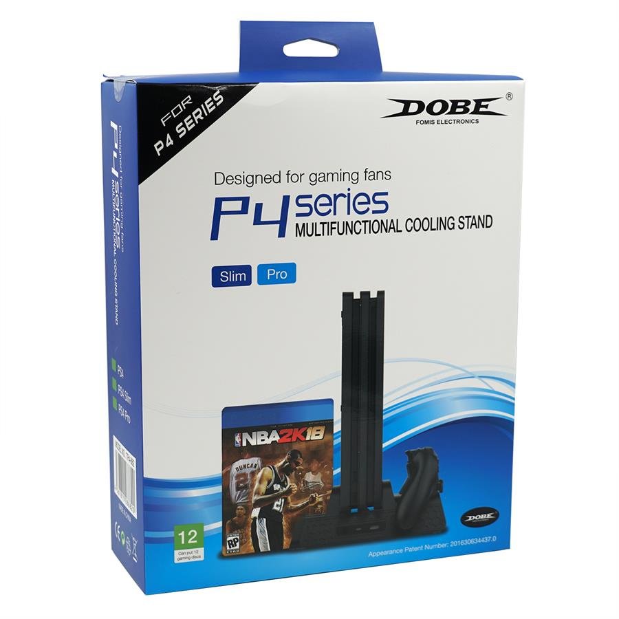 SOPORTE CON CARGADOR DOBLE PARA PS4 SLIM PRO DOBE
