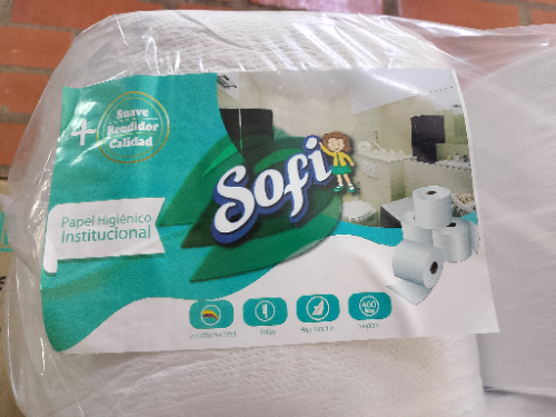 PAPEL HIG JUMBO SOFI 250 M BLANCO PAQ*4 ROLLOS