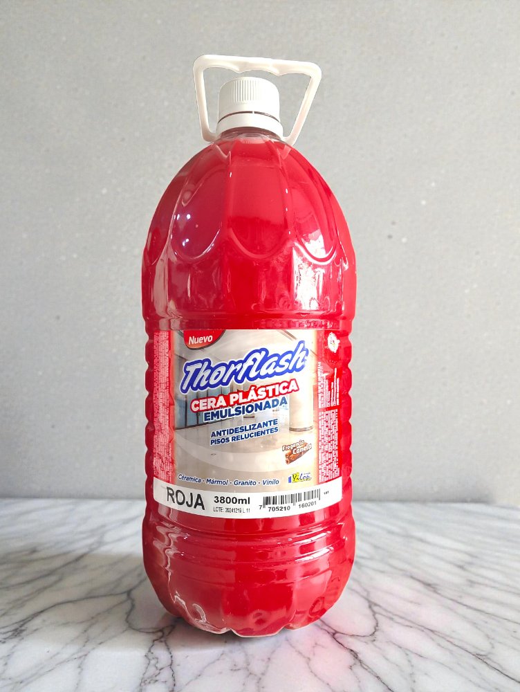 CERA PLASTICA ROJA THOR FLASH GALON x 3.800 ML