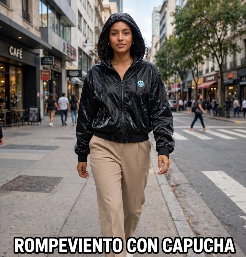 ROMPEVIENTO CON CAPUCHA