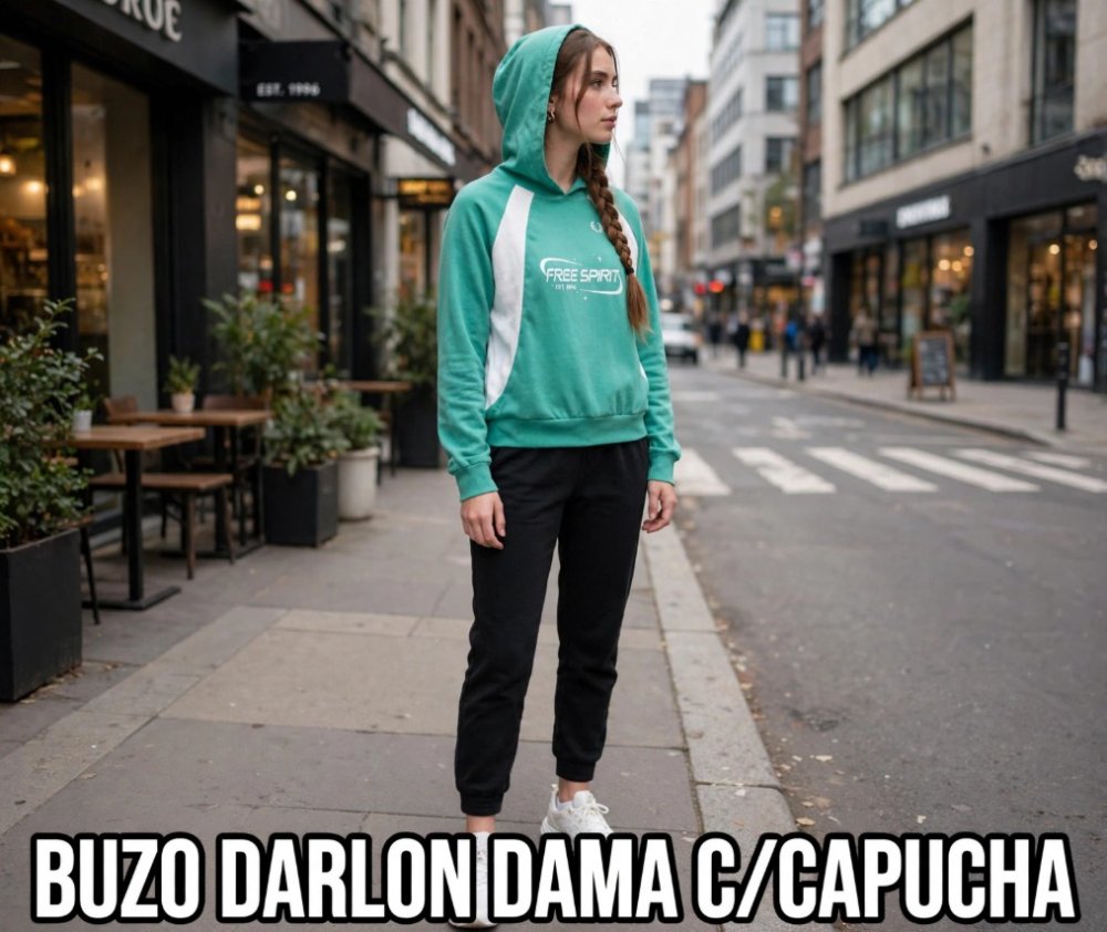 BUZO C/CAPUCHA DAMA