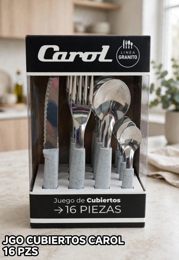 JGO CUBIERTOS CAROL 16 PZS