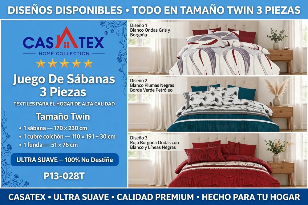 JUEGO SABANAS CASATEX TWUIN