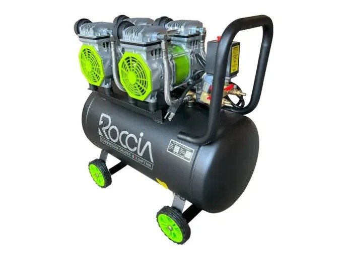 COMPRESOR DE AIRE LIBRE DE ACEITE 50L 3.2HP DAC-50 MARCA ROCCIA