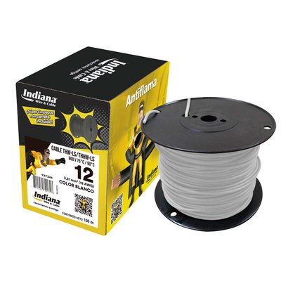 Indiana Cable #12 blanco 100m Unipolar
