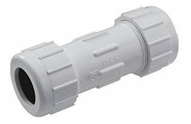 Cople de compresión PVC de 1/2