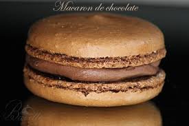 Macaron con Ganache de chocolate