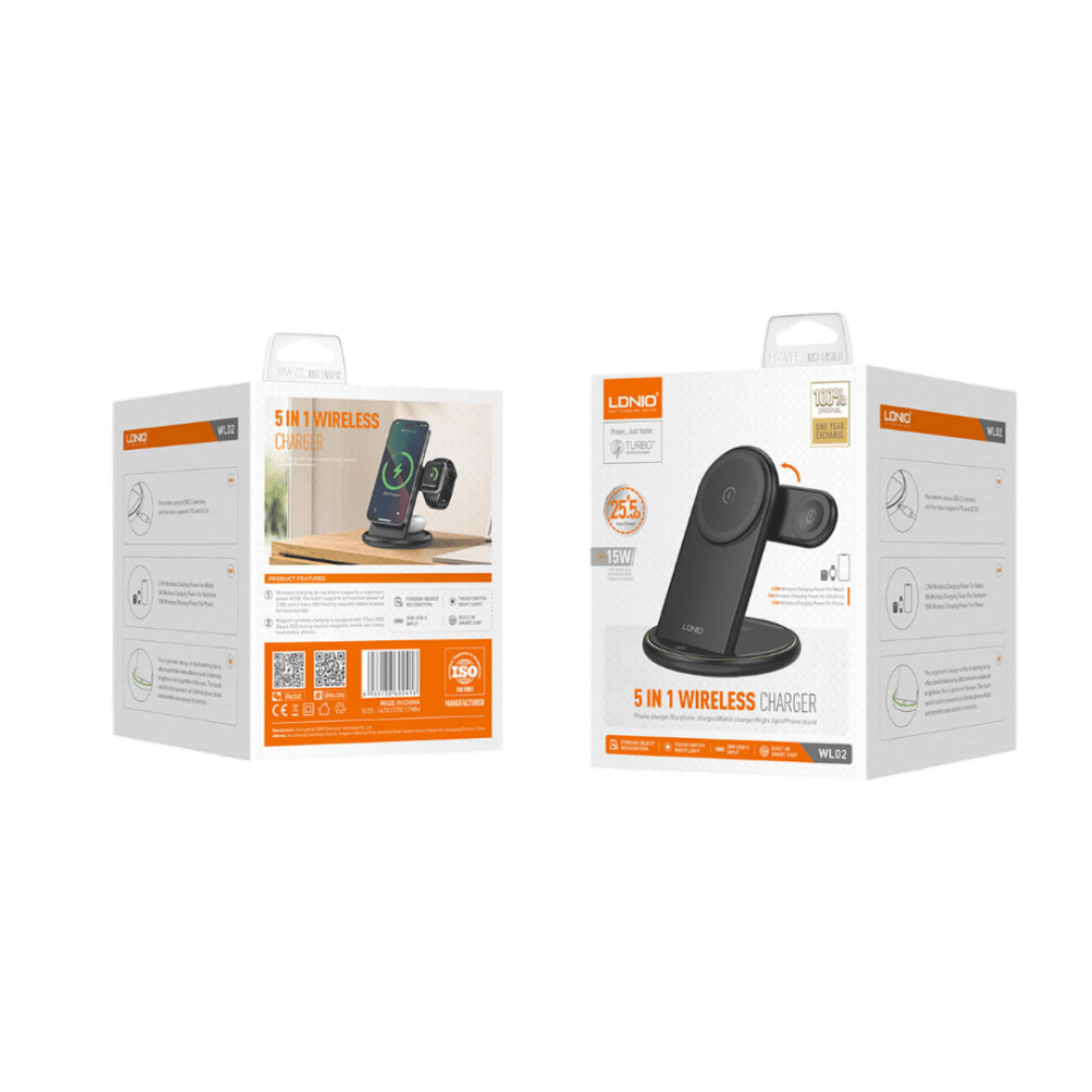 BASE DE CARGA LDNIO WL02 5 EN 1 15W