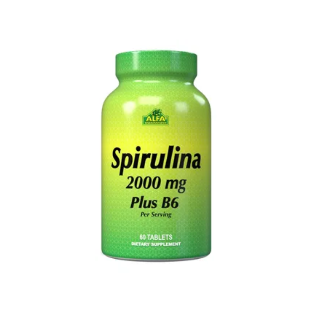 Espirulina plus b6 500 mg 60 tabletas Alfa VItamins
