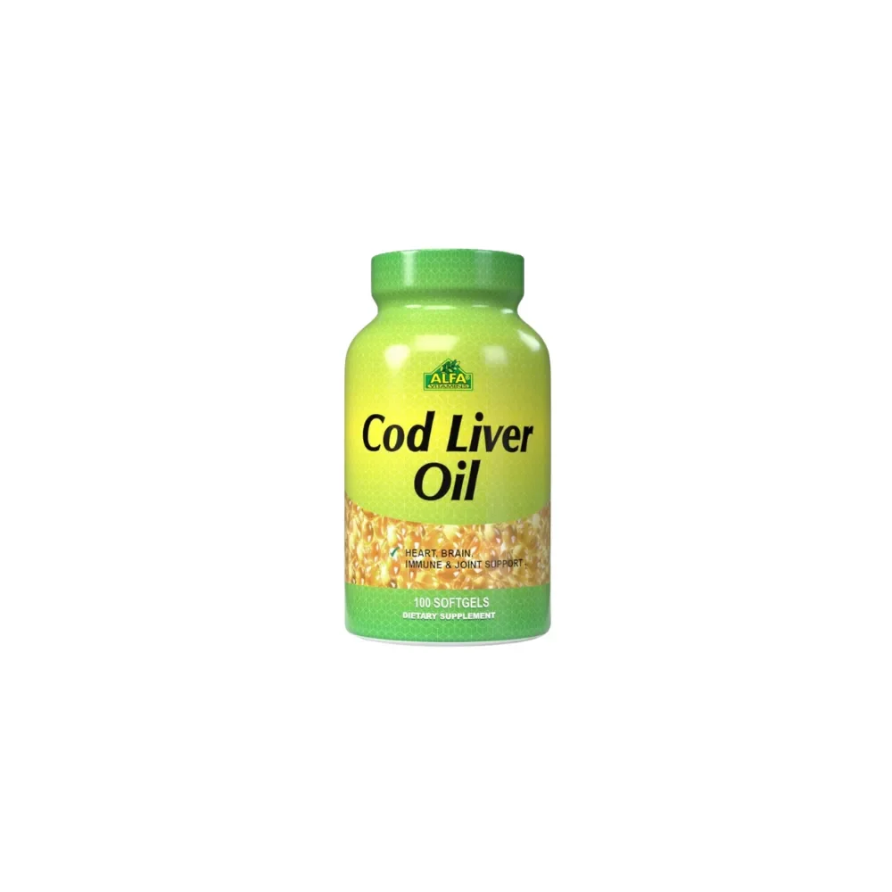 Cod oliver aceite de bacalao 100 softgel Alfa Vitamins