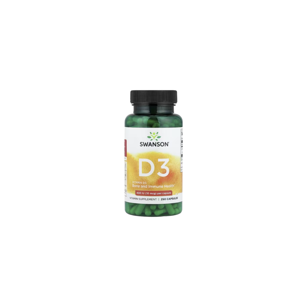 Vitamina D3 400 UI 250 capsulas Swanson