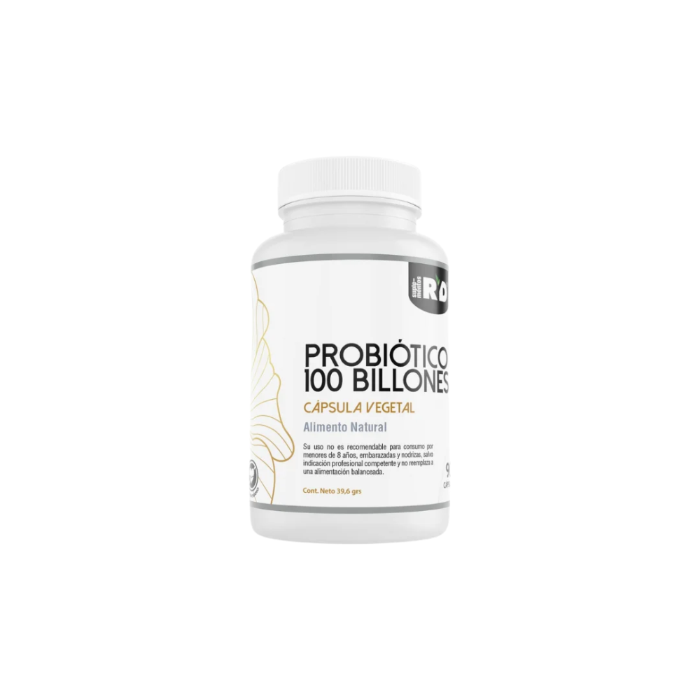 Probiotico 100 Billones 10 Cepas 90 Capsulas Vegetales RYD