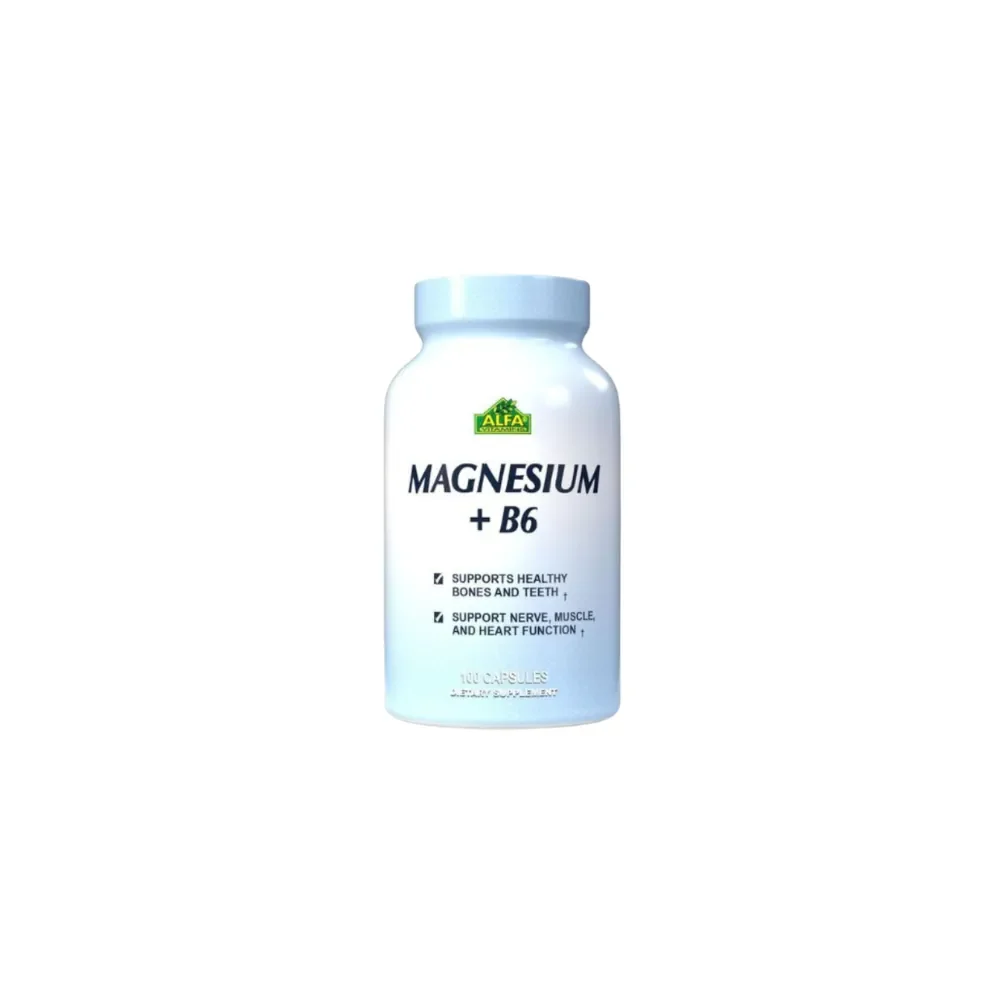 Magnesio + B6 100 capsulas Alfa Vitamins