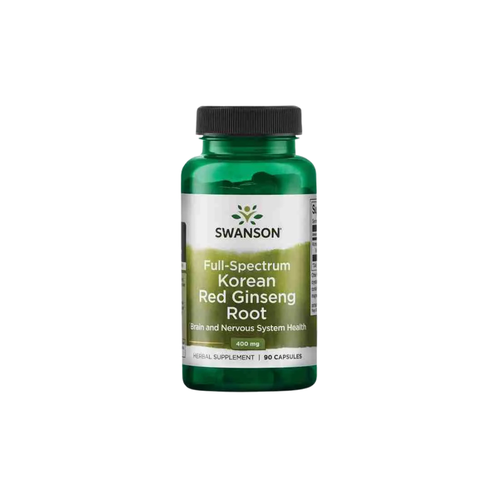 Ginseng Rojo Coreano Raiz 400mg 90 Cápsulas Swanson
