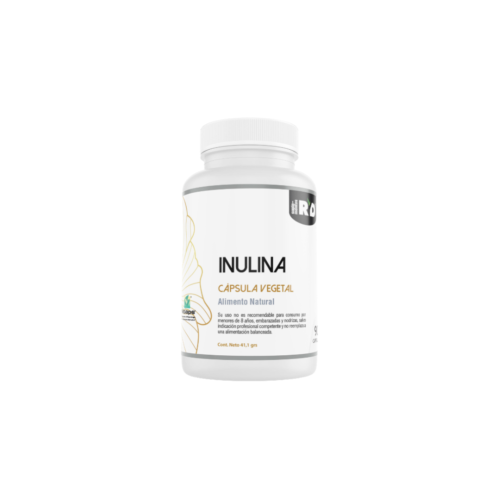 Inulina Prebiótico Natural 90 cápsulas Vegetales RYD