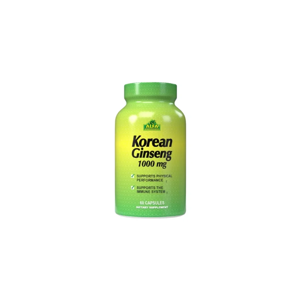 Ginseng Coreano 1000 mg 60 cápsulas Alfa Vitamins