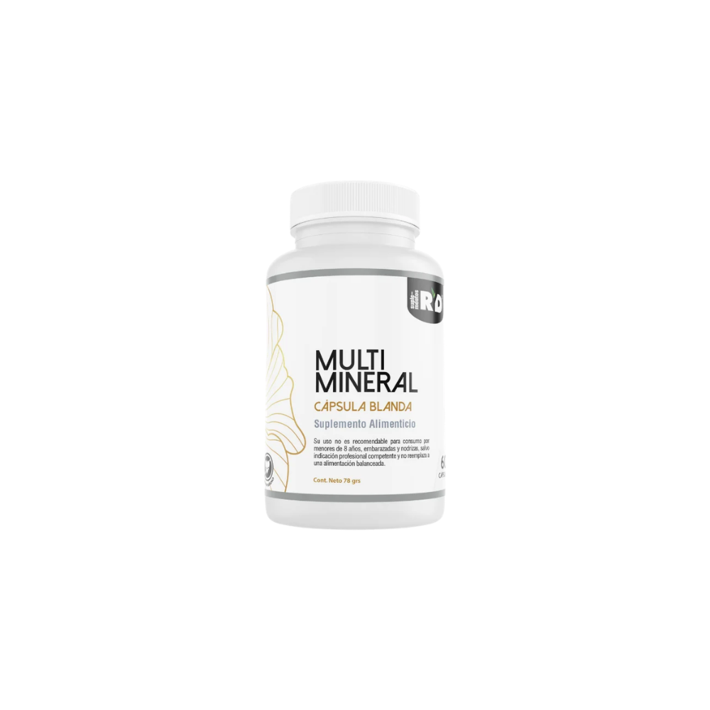 Multimineral Magnesio Selenio Cobre Zinc Vit. A Y E 60 softgels RYD