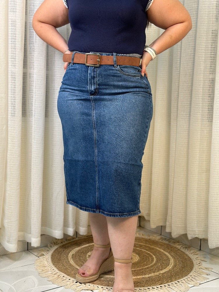 Falda Jeans Kalua - Azul
