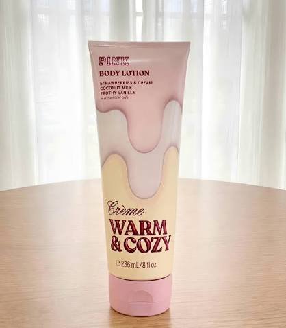 PINK BODY LOTION CREAM WARM & COZY