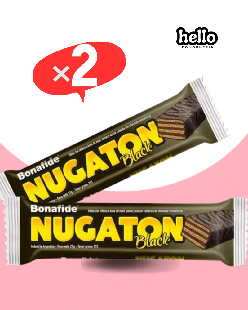 OBLEA NUGATON BLACK x2un