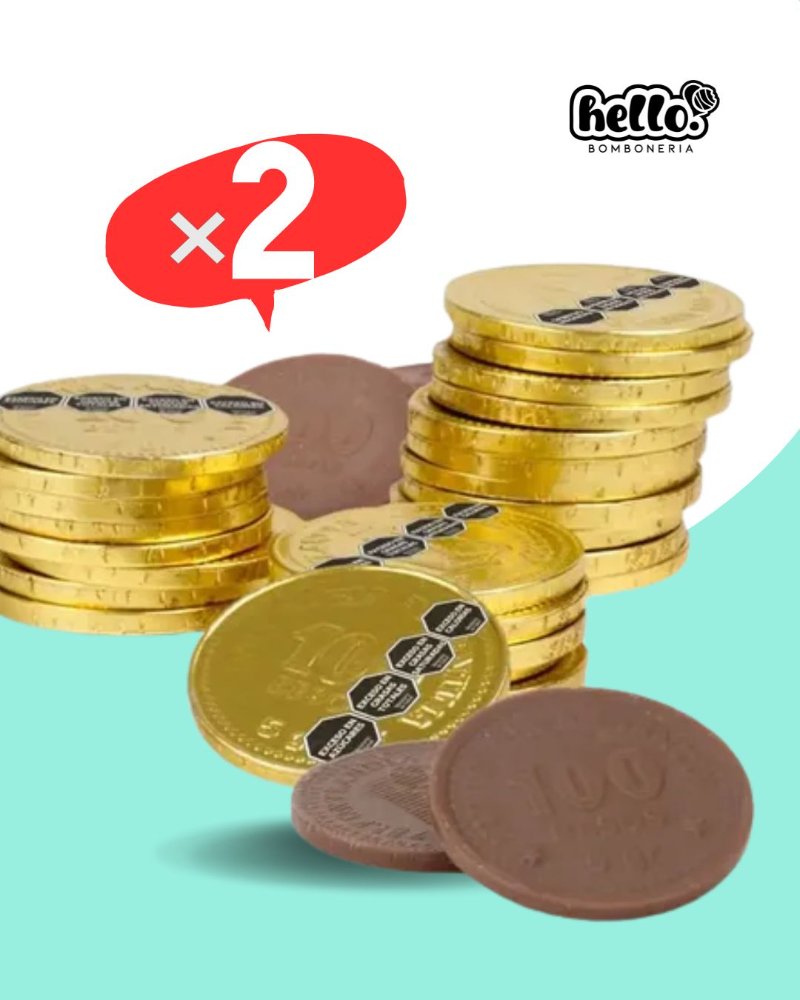 MONEDA DE CHOCOLATE FELFORT x2uni